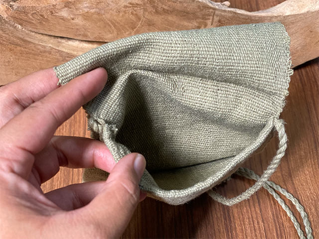 COTTON100% 手織り フリンジ ポシェット・草木染め【パヤカ オンライン