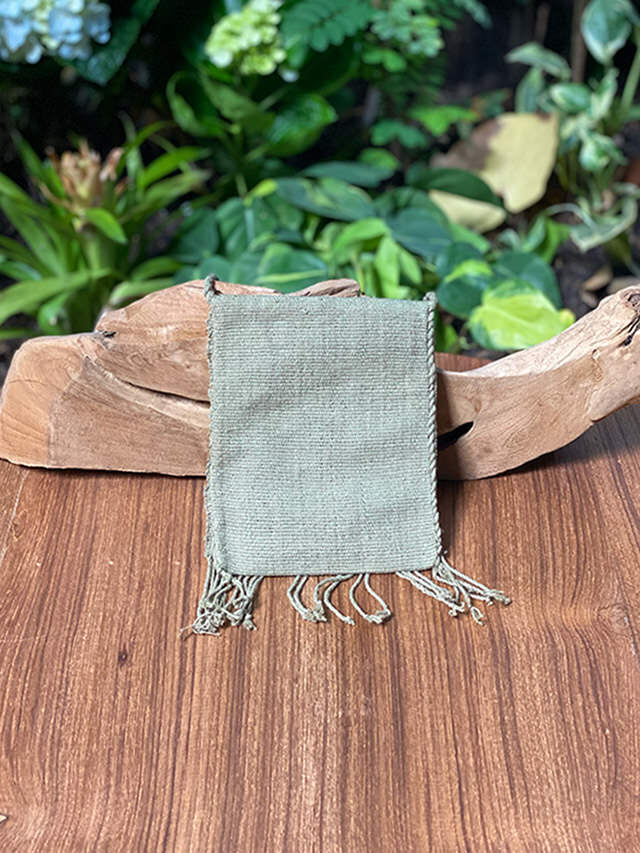 COTTON100% 手織り フリンジ ポシェット・草木染め【パヤカ オンライン