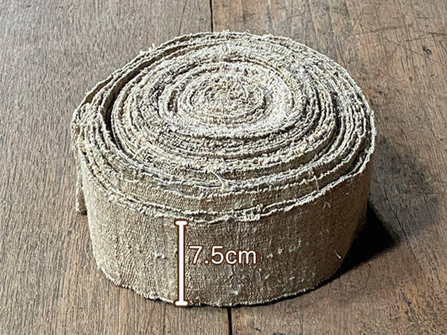 HEMP100% 手織り 幅広 テープ