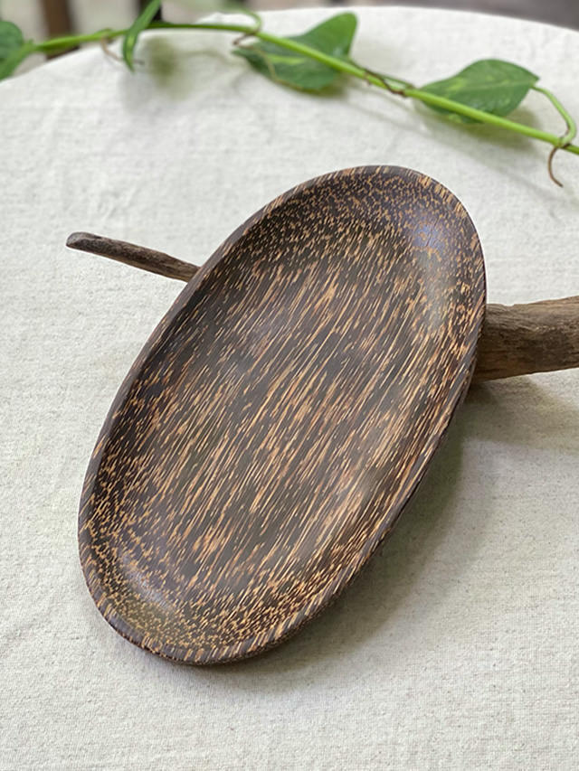 ヤシの木 楕円形 平皿【パヤカ オンラインショップ】