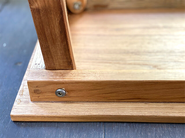 チーク WOOD 折りたたみ ローテーブル