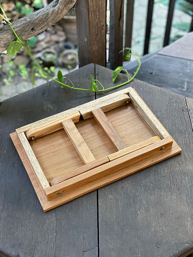 チークWOOD 折りたたみ ローテーブル【パヤカ オンラインショップ】