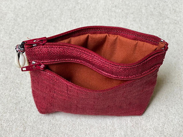 HEMP100% モン族 ポーチ・大