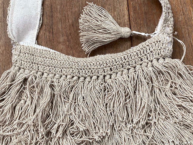 HEMP100% ふさふさ ショルダーバッグ