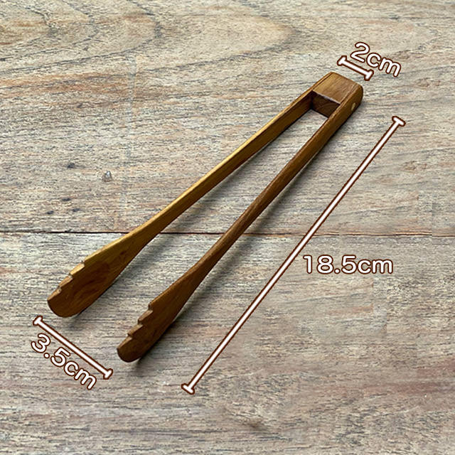 チーク WOOD トング