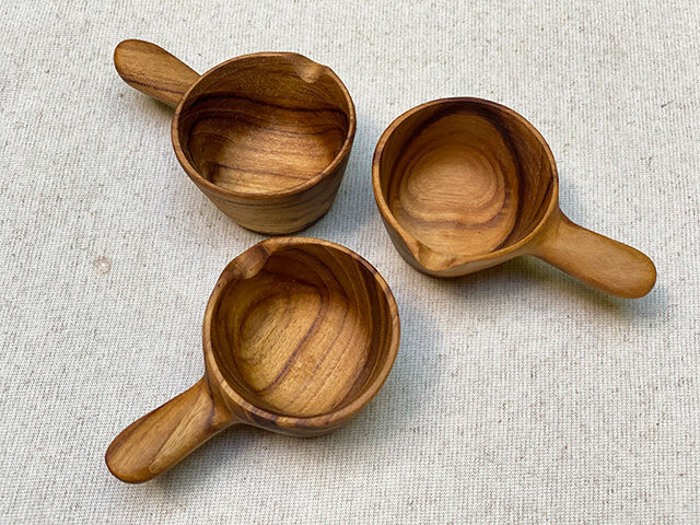 チーク WOOD  ソースカップ