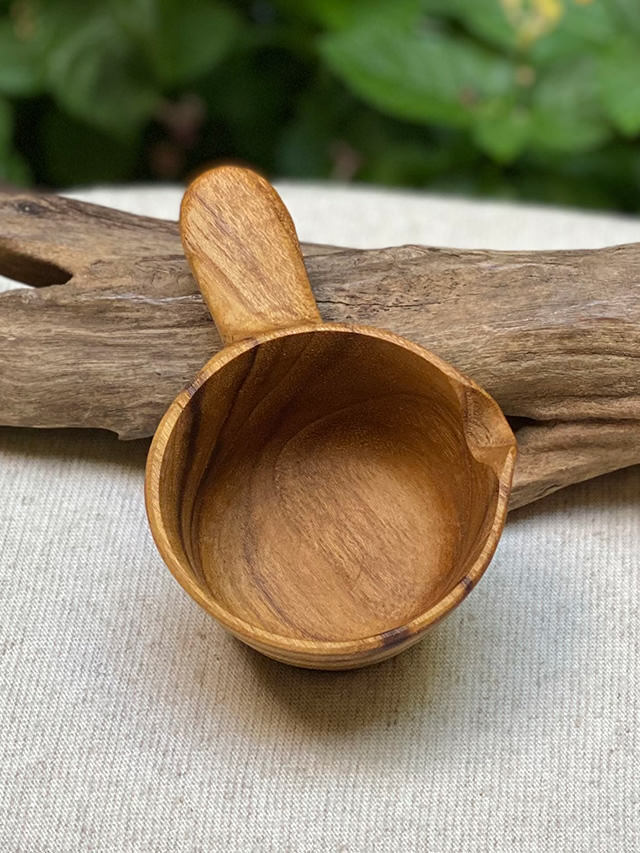 チークWOOD ソースカップ【パヤカ オンラインショップ】