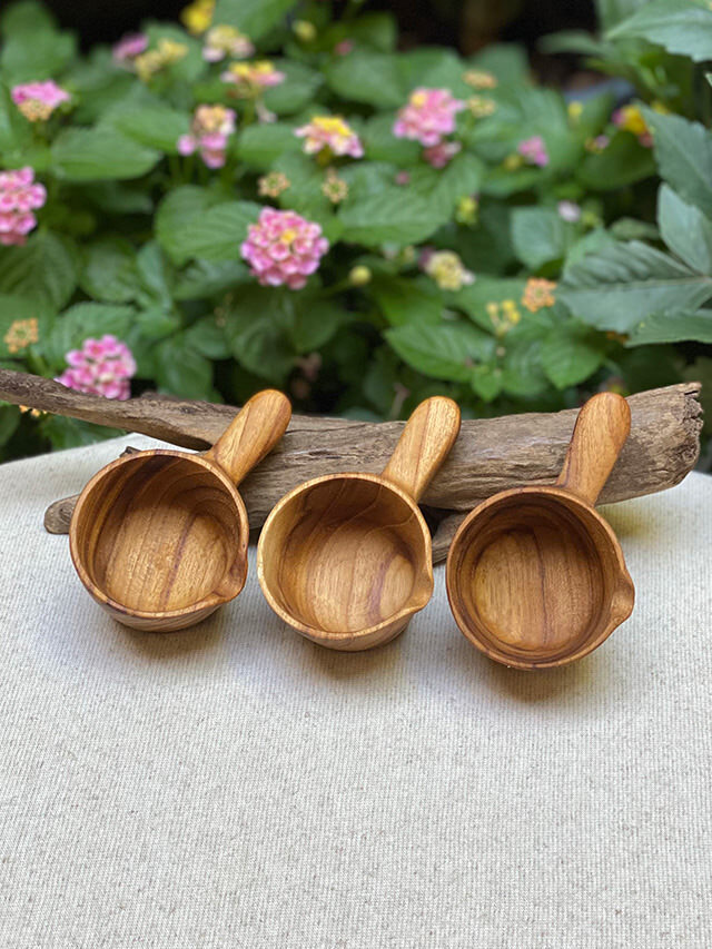 チークWOOD ソースカップ【パヤカ オンラインショップ】
