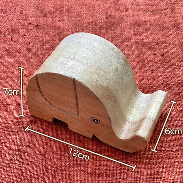 WOOD 100% エレファント スマホ スタンド