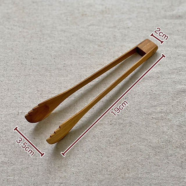 チーク WOOD トング