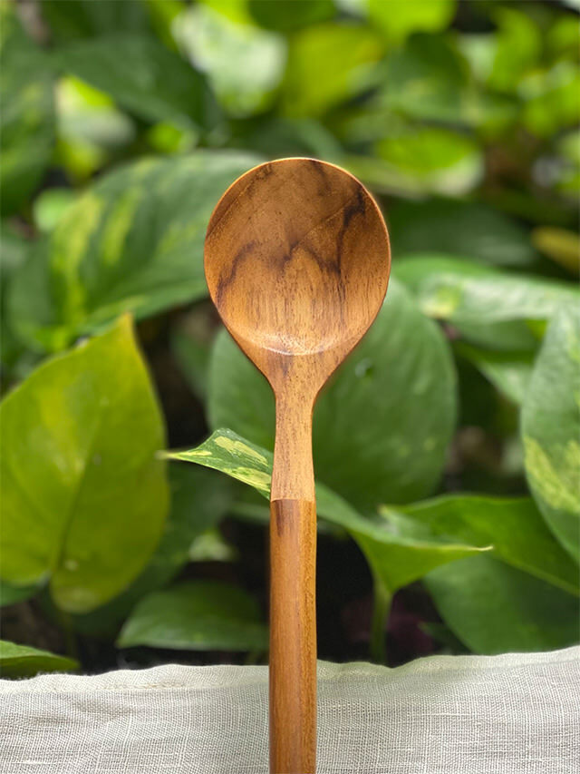 チークWOOD スプーン&フォーク セット【パヤカ オンラインショップ】
