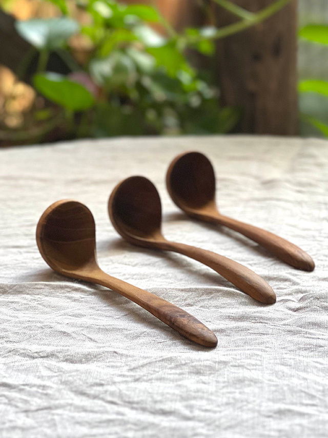チークWOOD シロップ レードル【パヤカ オンラインショップ】