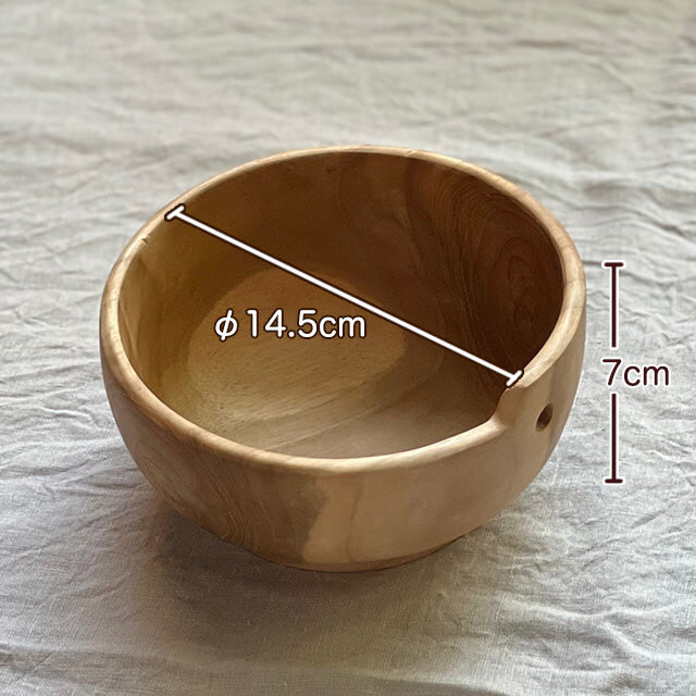 チークWOOD 箸付き どんぶり 