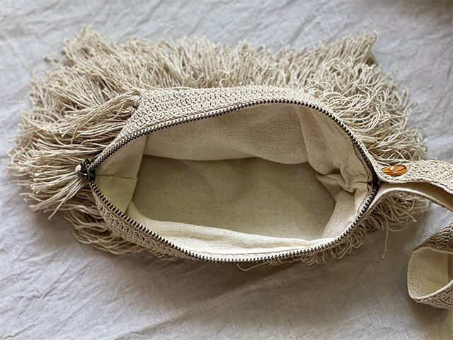 HEMP100% ふさふさ ポーチ