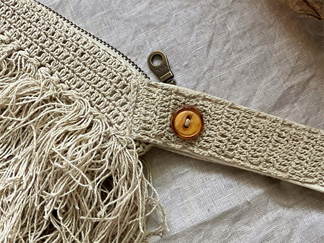 HEMP100% ふさふさ ポーチ