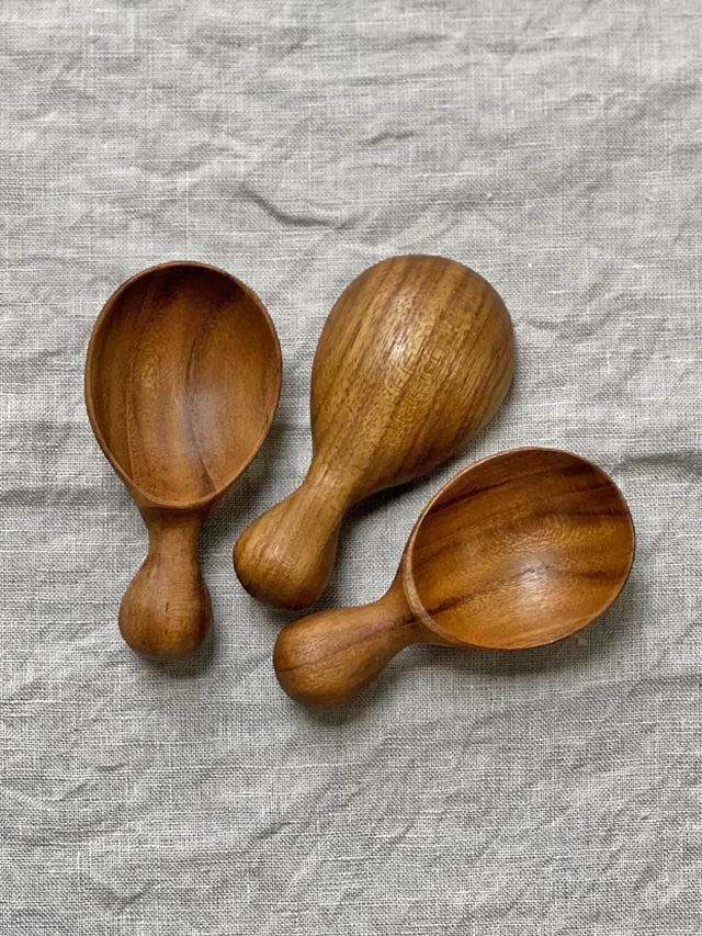 チークWOOD コーヒー メジャー スプーン【パヤカ オンラインショップ】
