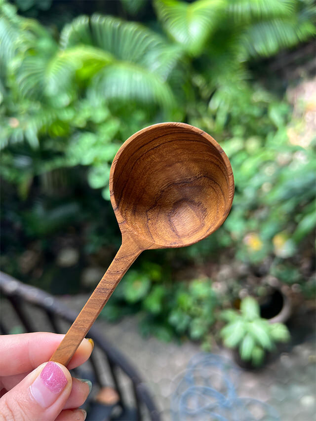 レア　ヤモリのメジャースプーン チークWOOD メジャー スプーン【パヤカ オンラインショップ】