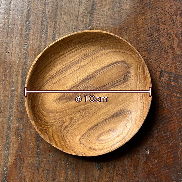 チークWOOD 小皿