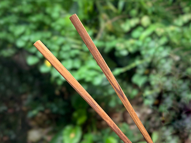 チークWOOD 六角形 箸 