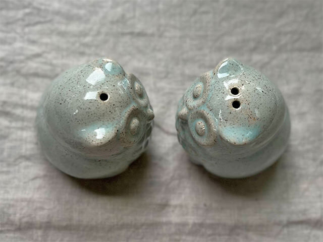 陶器 セラドン焼き 塩胡椒入れ セット【パヤカ オンラインショップ】