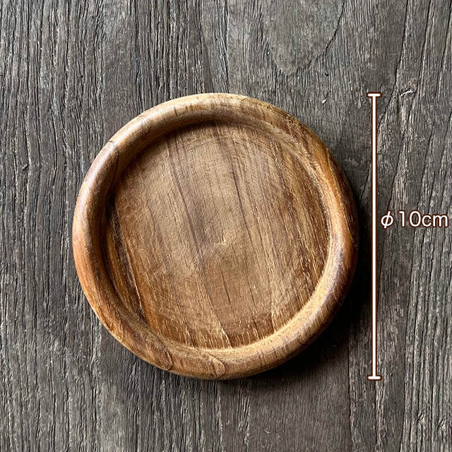 チークWOOD 小皿