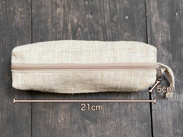 HEMP100% 手織り ペンケース