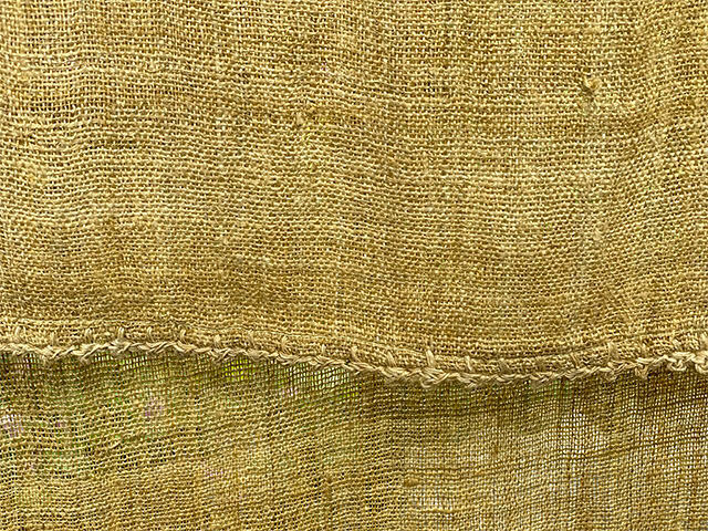 HEMP100% ニット 手編み ショール・草木染め