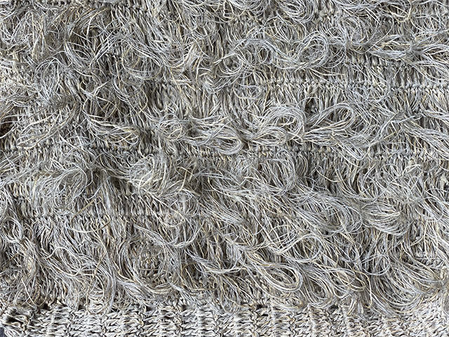 HEMP100% 手編み モコモコ ショルダーバッグ