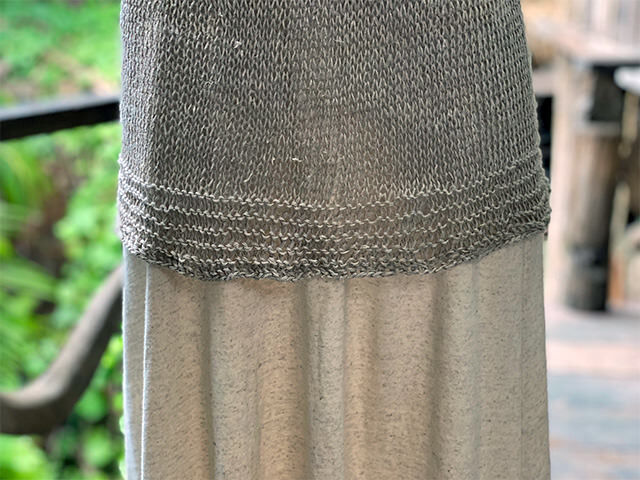 HEMP100% ニット 手編み Tee・きなり