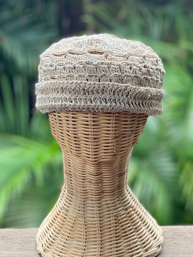 HEMP100% ニット 手編み 帽子【パヤカ オンラインショップ】