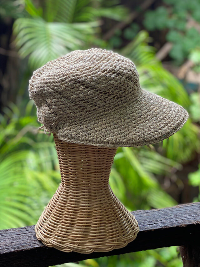 HEMP100% ニット 手編み キャップ【パヤカ オンラインショップ】