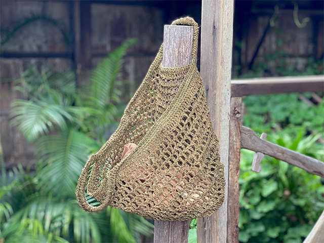 HEMP100% 手編み バッグ