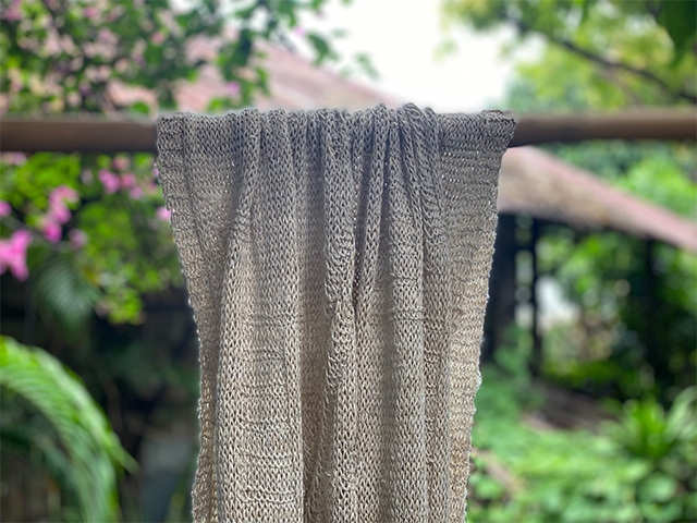 HEMP100% ニット 手編み 大判 ショール【パヤカ オンラインショップ】