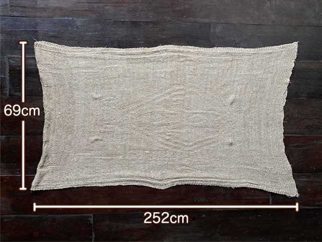 HEMP100% ニット 手編み 大判 ショール