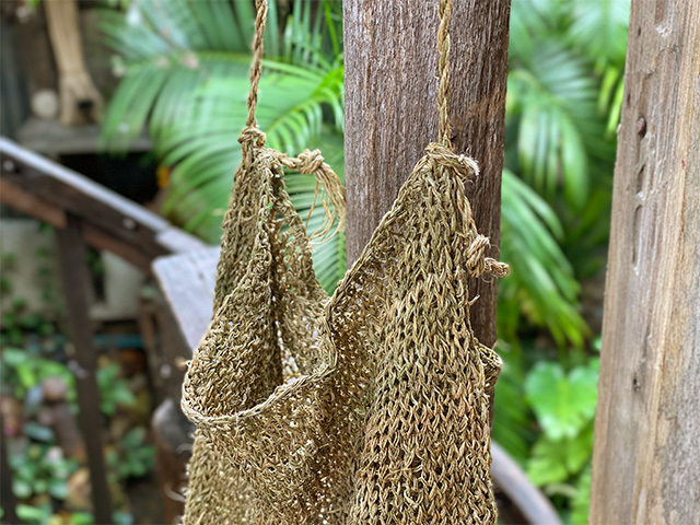 HEMP100% 手編み ショルダーバッグ