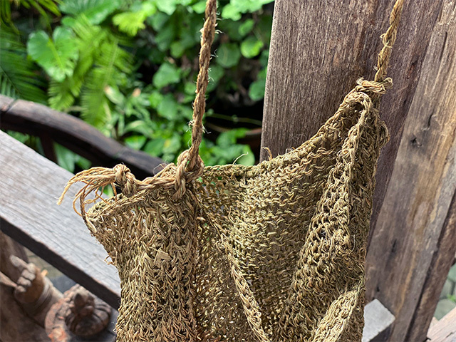 HEMP100% 手編み ショルダーバッグ