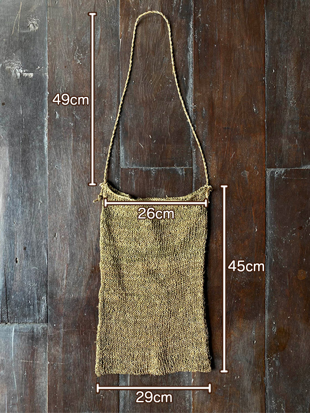 HEMP100% 手編み ショルダーバッグ