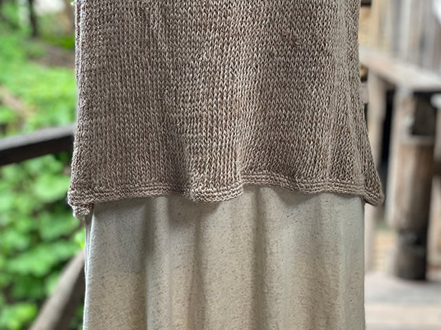 HEMP100% ニット 手編み タンクトップ