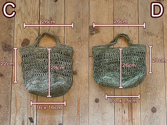 HEMP100% 手編み バッグ