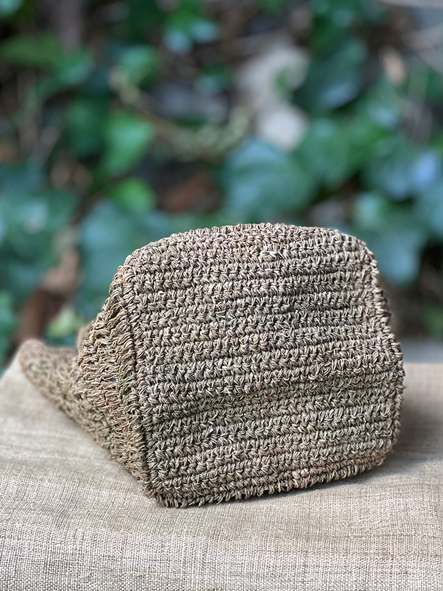 HEMP100% 手編み バッグC