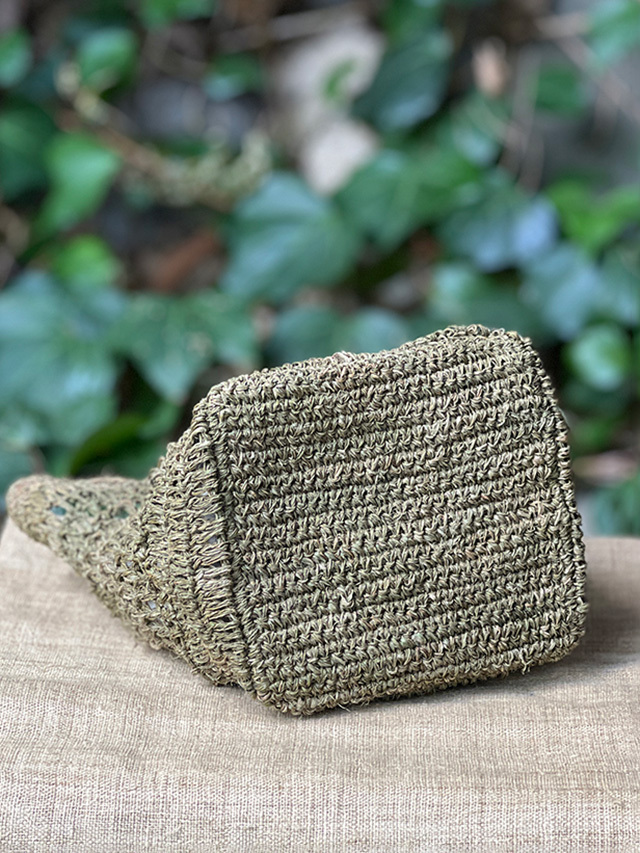 HEMP100% 手編み バッグD