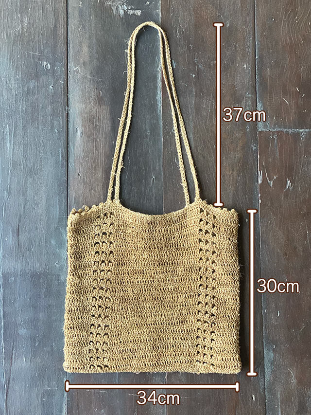 HEMP100% 手編み バッグ