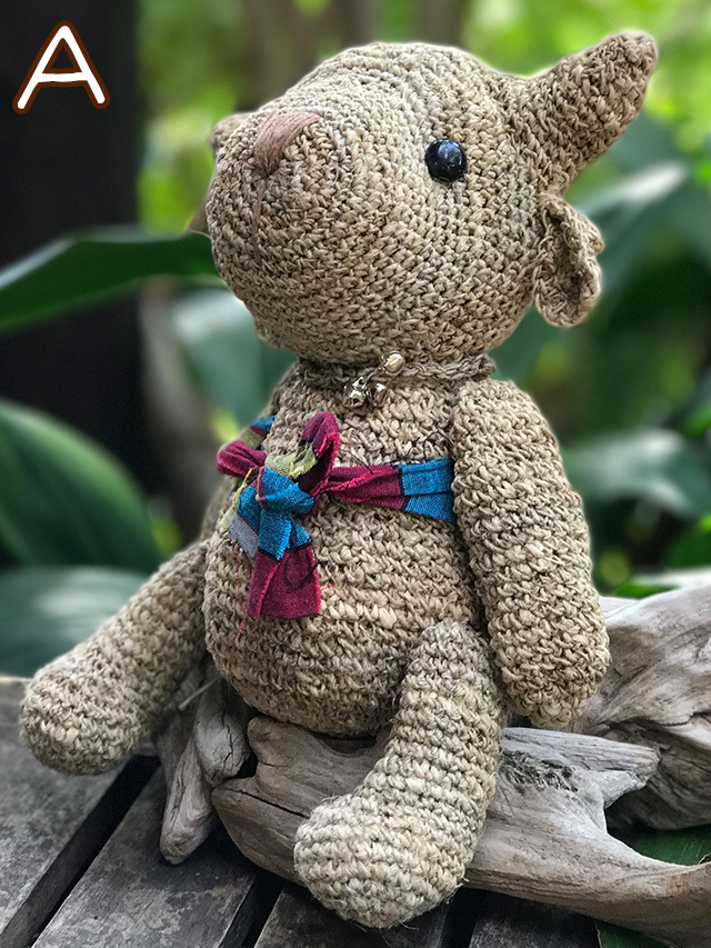 ハンドメイド ぬいぐるみ HempThai HEMP100% 手編み ぬいぐるみ【パヤカ オンラインショップ】