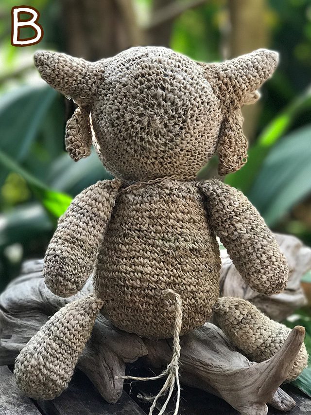 ハンドメイド ぬいぐるみ HempThai HEMP100% 手編み ぬいぐるみ【パヤカ オンラインショップ】