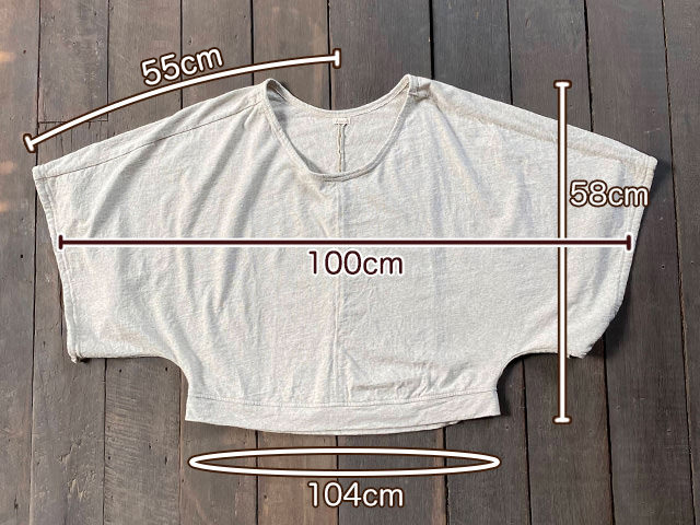 asana ヘンプコットン 厚手 着物 スリーブ・きなり