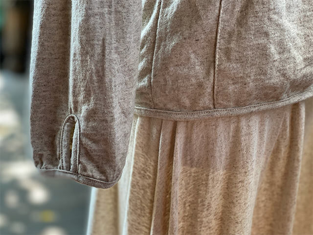 asana x chewin'bacco ヘンプコットン 厚手 パーカー・きなり