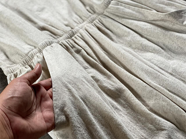 asana ヘンプコットン 薄手 オーバーオール・きなり