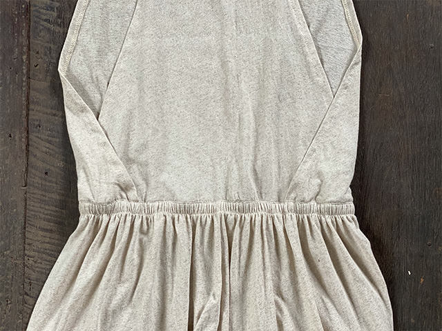 asana ヘンプコットン 薄手 オーバーオール・きなり