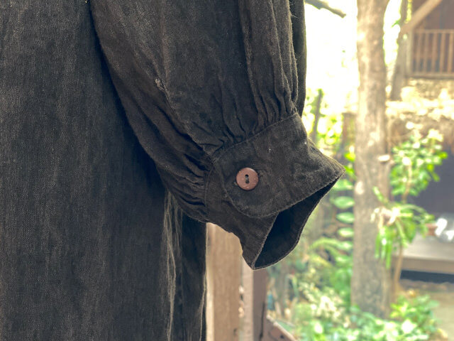 asana x chewin'bacco HEMP100% ゆったり ロング ワンピース・きなり