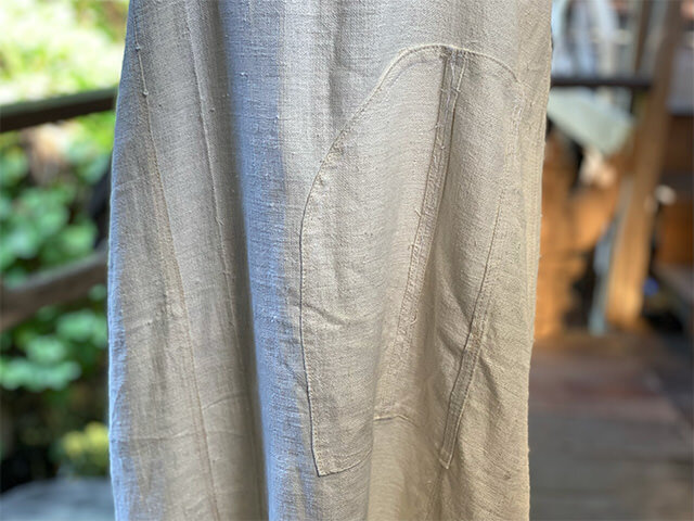 Karma HEMP100% 手織り ロング キャミ ワンピース・きなり